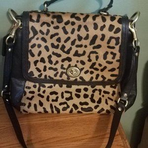 Fur Leopard Handbag